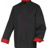 Veste de Cuisine Mixte Noire/Rouge BOKO T.4 Robur