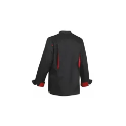 Veste de Cuisine Mixte Noire/Rouge BOKO T.3 Robur