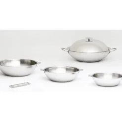 Wok Casteline Ø 28 cm Manche Amovible Inox Cristel