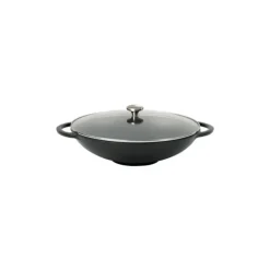 Wok en Fonte 37 cm Noir Mat Chasseur