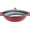 Wok en Fonte 30 cm Rouge Staub